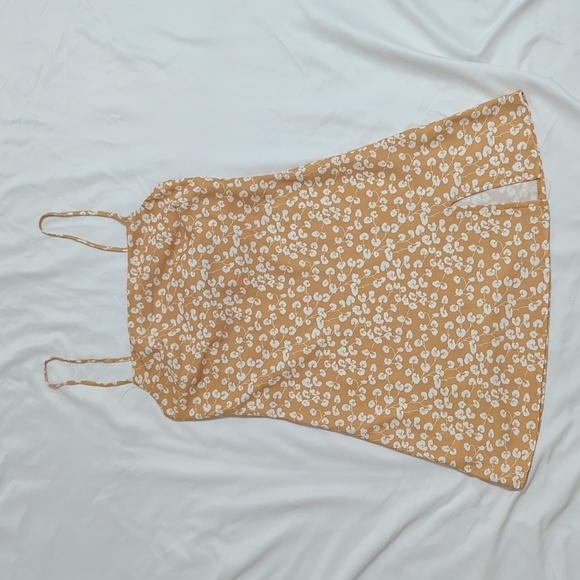 Princess Polly Jade Basin Mini Dress, Color Mustard Size 4 - Picture 3 of 16